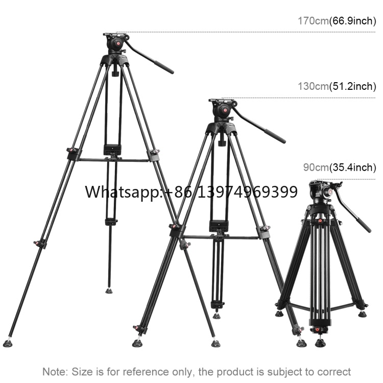 Fluid Head Tripod - Puluz Heavy Duty Video Camcorder Aluminum