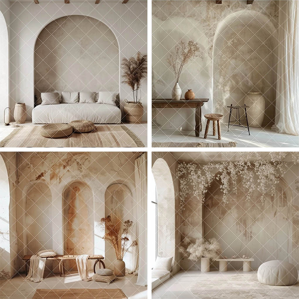 Photography Fine Art - Mehofond Arched Door Backdrop Boho Pamps
