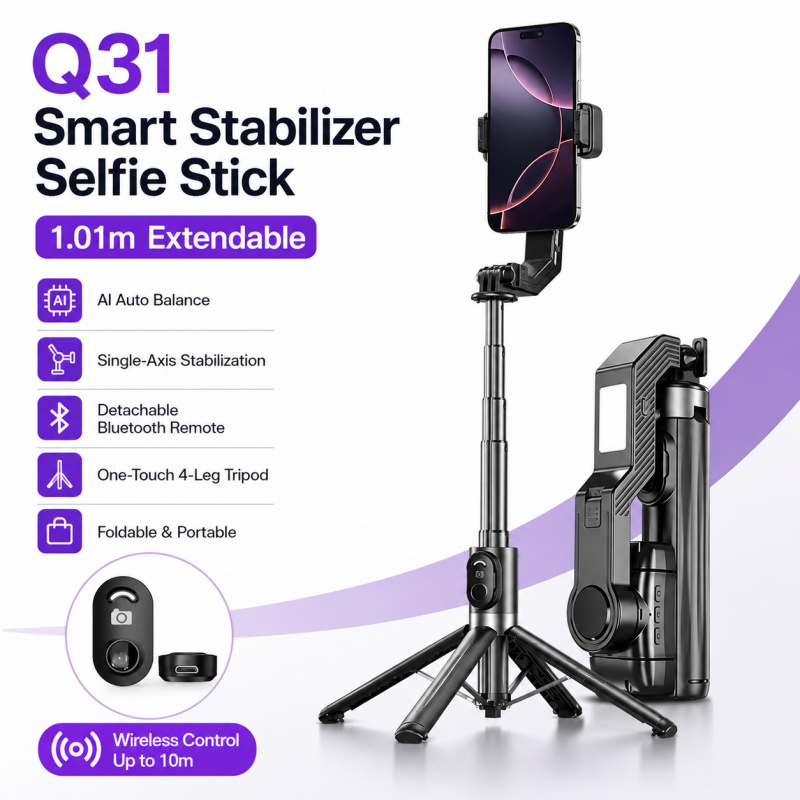 Photography Blog - Single-Axis Phone Gimbal Stabilizer, Anti-Shake Extendable