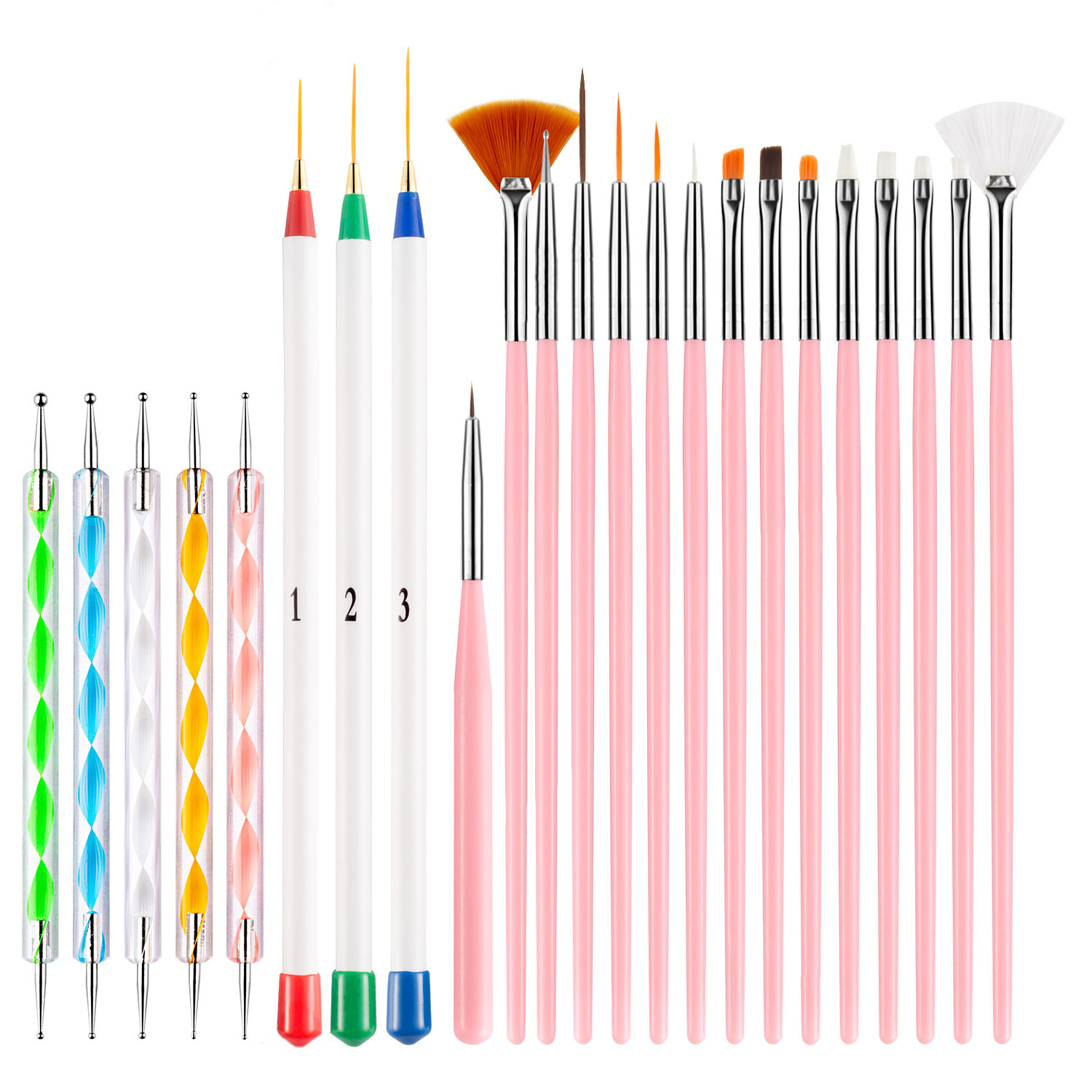 Photography Fine Art - 23PCS Nail Art Brushes Kit Liner