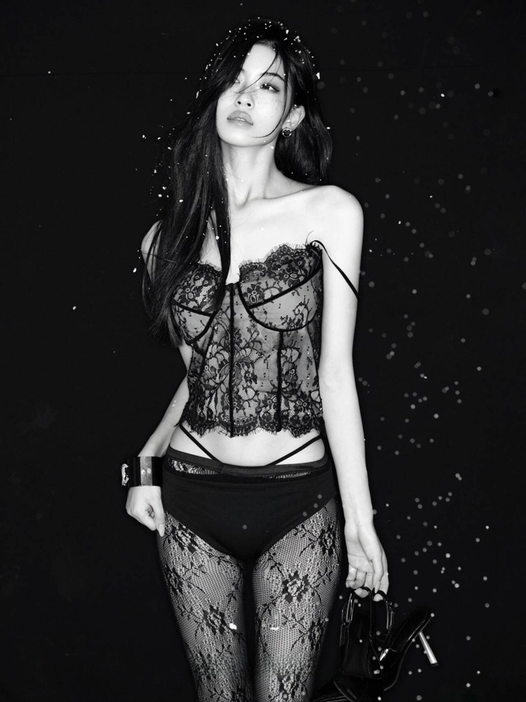Photography Studio - 2026 New Fashionable Black Lace Portrait