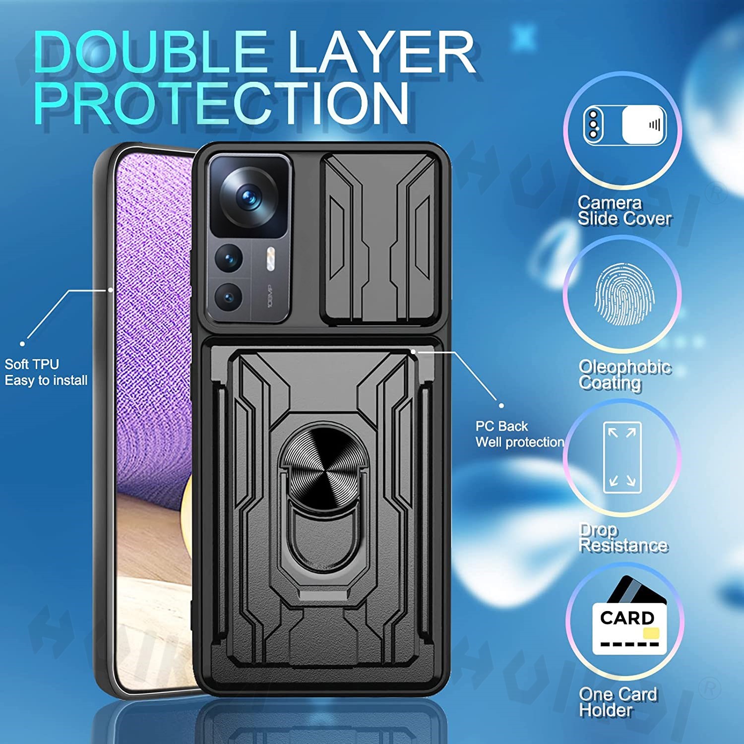 Trượt Camera Thẻ Dành Cho Xiao - đánh giá và giá Lens Case Pouch