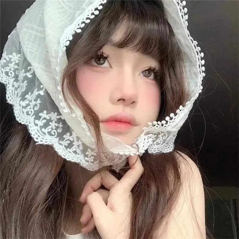 Fashion White Lace Head Wrap S - đánh giá và giá Photography Triangle