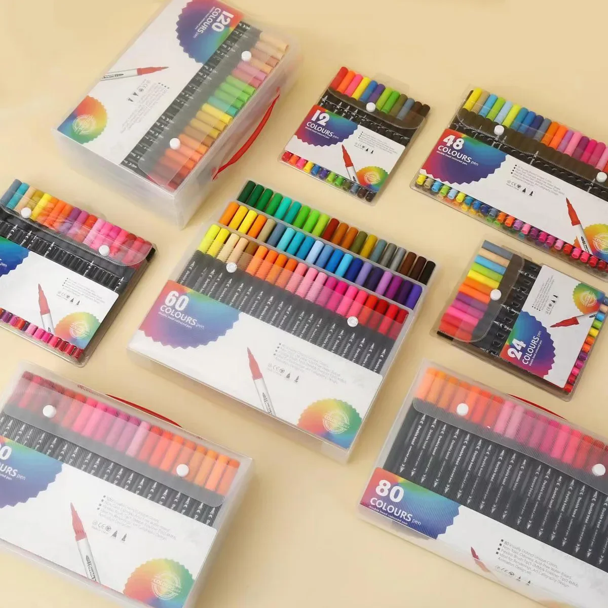 12-120 Colors Markers Set Dual - đánh giá và giá Photography Fine Art