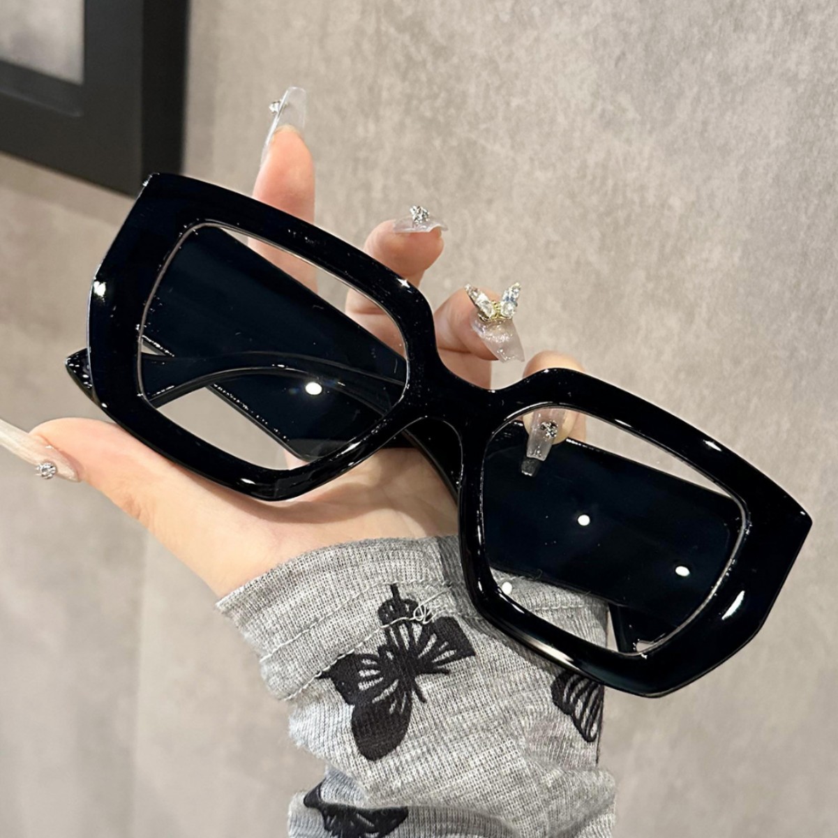 Super Large BoxSunglasses Wome - đánh giá và giá Photography Street
