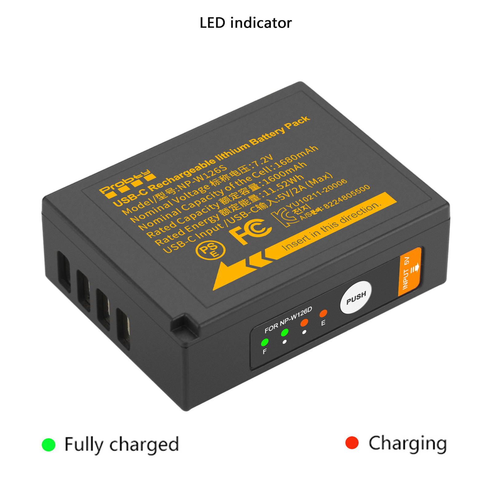 Probty NP-W126S 1680mAh USB-C  - đánh giá và giá Fujifilm Camera X-T30 Ii