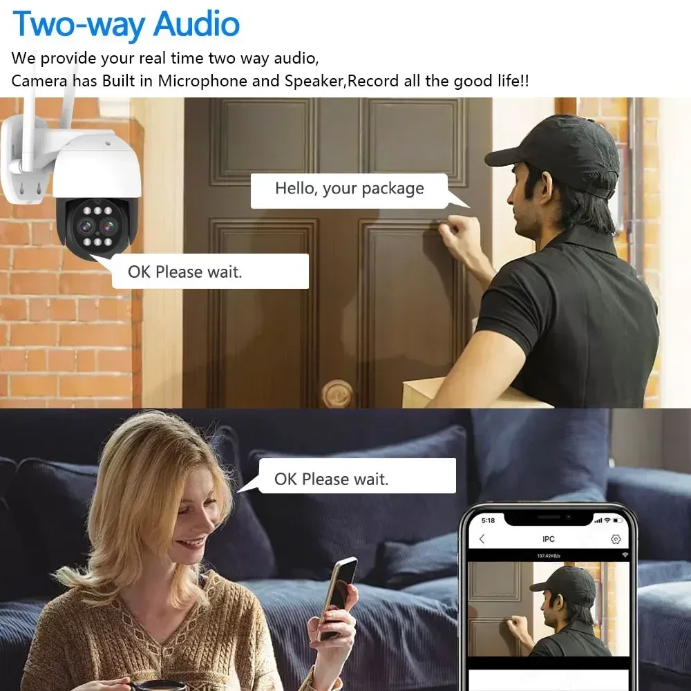 8MP 4K PTZ Wifi IP Camera Clou - đánh giá và giá Photography Term
