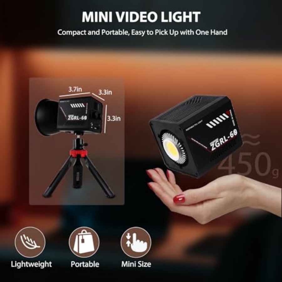 60W COB LED Video Light Handhe - đánh giá và giá Photography Videos