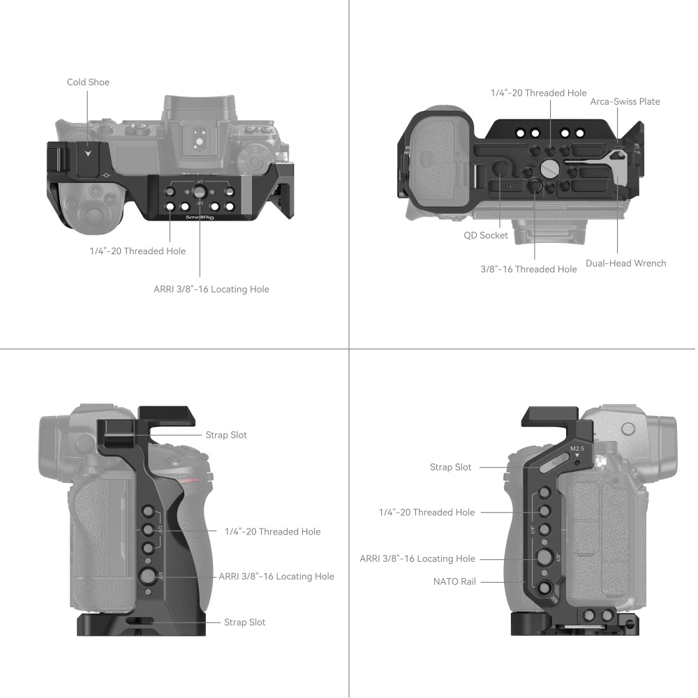 SmallRig Camera Full Cage for  - đánh giá và giá Camera Cage Rig