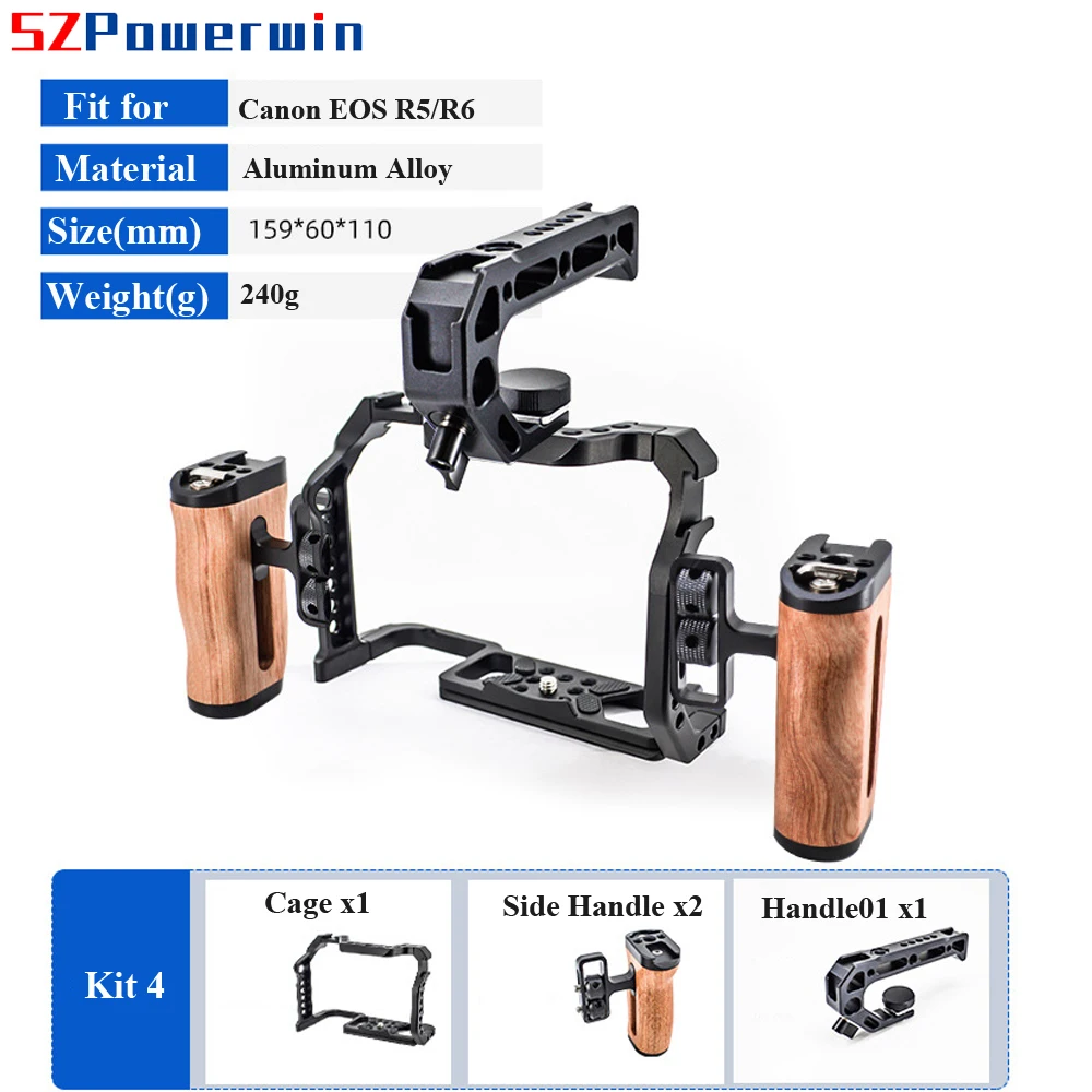 Powerwin For Canon EOS R5 R6 C - đánh giá và giá Camera Cage Rig