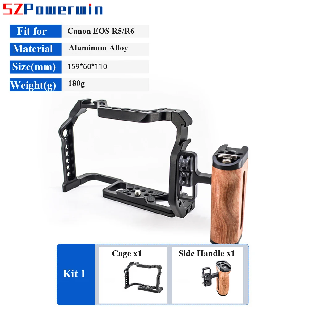 Powerwin For Canon EOS R5 R6 C - đánh giá và giá Camera Cage Rig