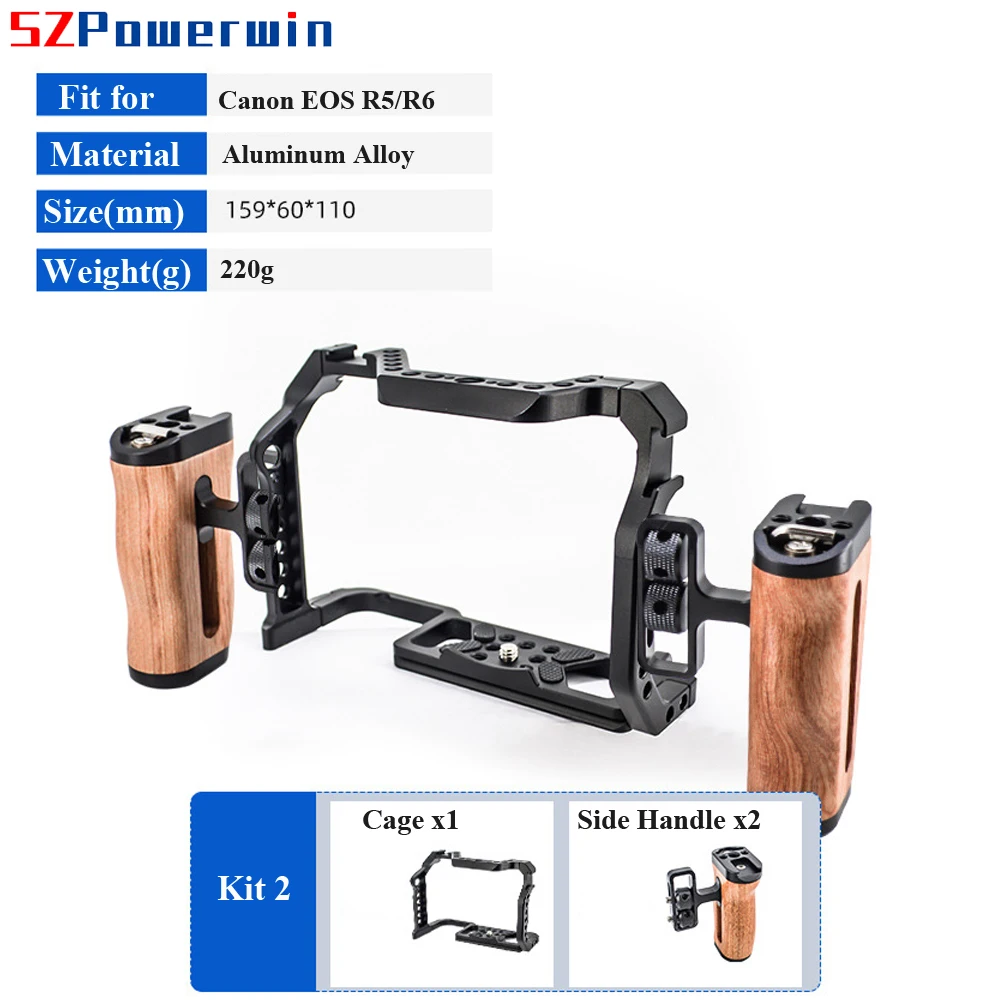 Powerwin For Canon EOS R5 R6 C - đánh giá và giá Camera Cage Rig